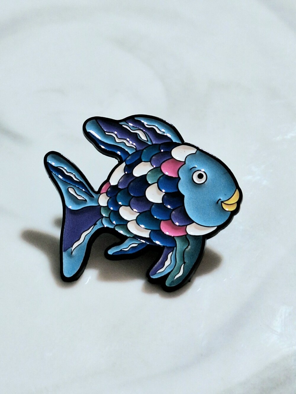Rainbow Fish Enamel Pin